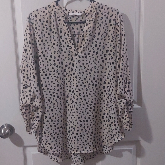 Lush Size XL Henly Style Leopard Print Tunic Blouse STITCHFIX - Picture 3 of 10